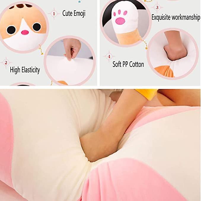 60 cm lange kat Grijs Plushe Knuffel Decoratie