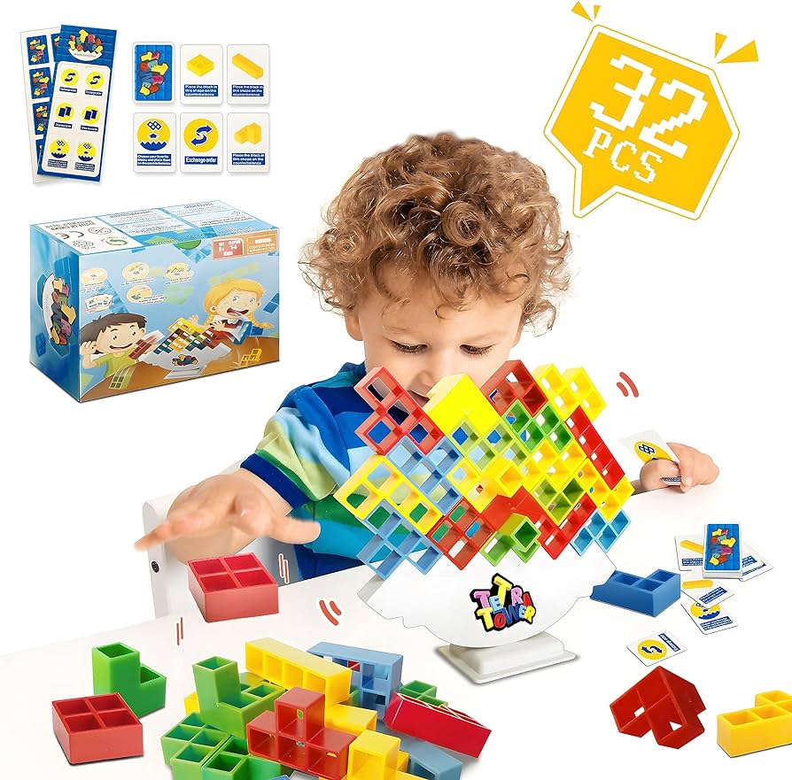 Tetra Tower Challenge - Durf jij het aan? Tetra tower balans bord