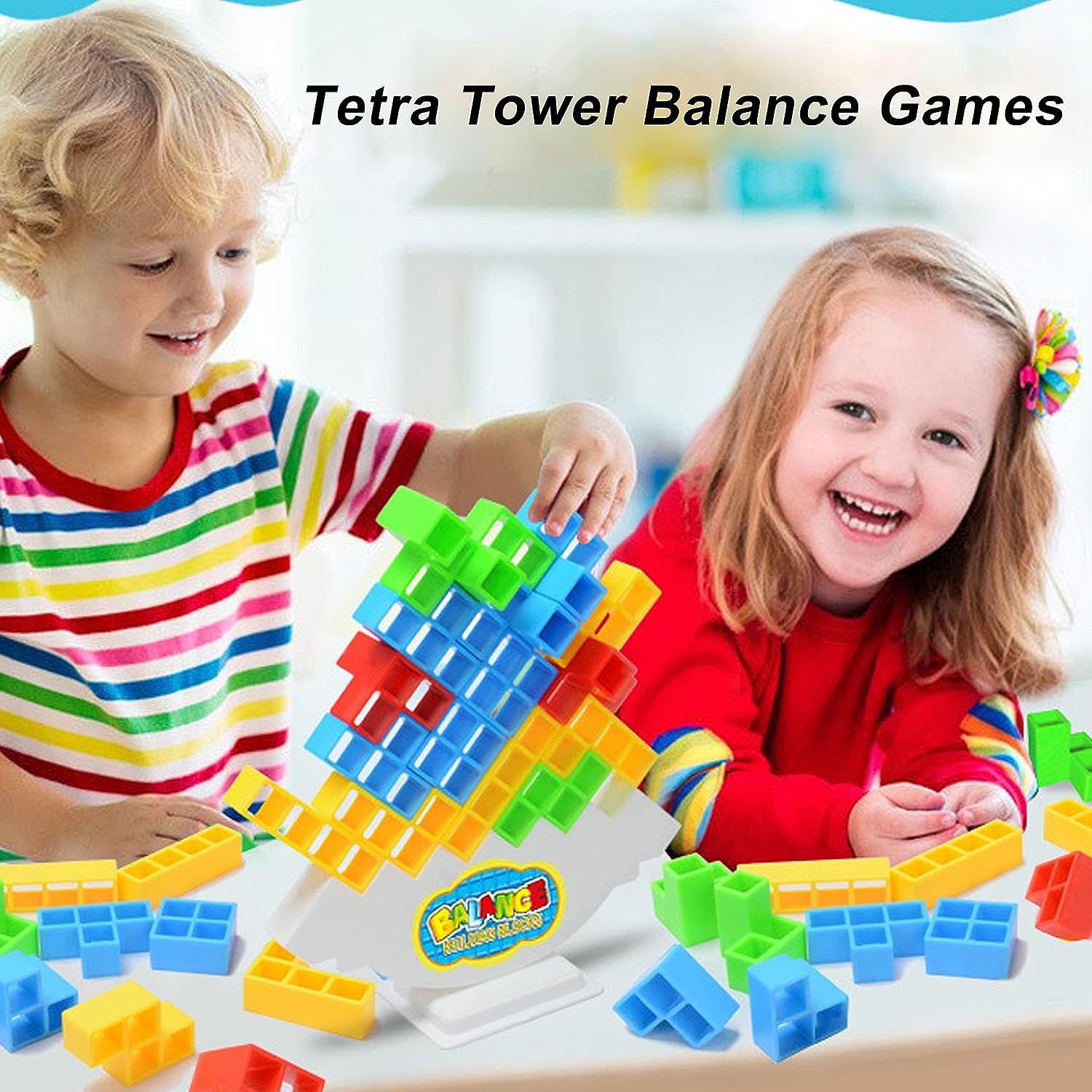 Tetra Tower Challenge - Durf jij het aan? Tetra tower balans bord