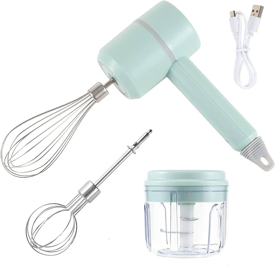 elektrische groentesnijder - luxe elektrische foodchopper Klopper Mixer - mintgroen - chopper -