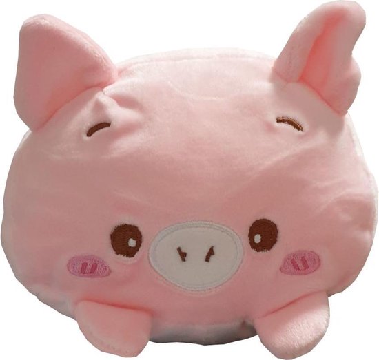 Squish Knuffel Kussen Varken Roze 23 cm