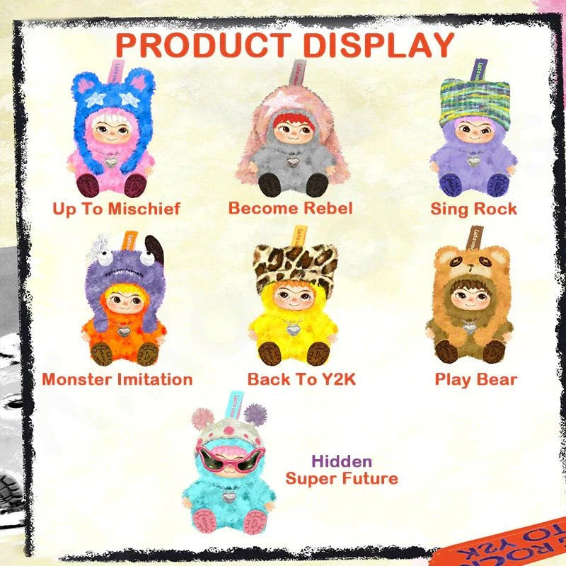 WAKUKU Fuzzy Trendy Fun Party Plush Blind Box - Lafufu Friends Blindbox