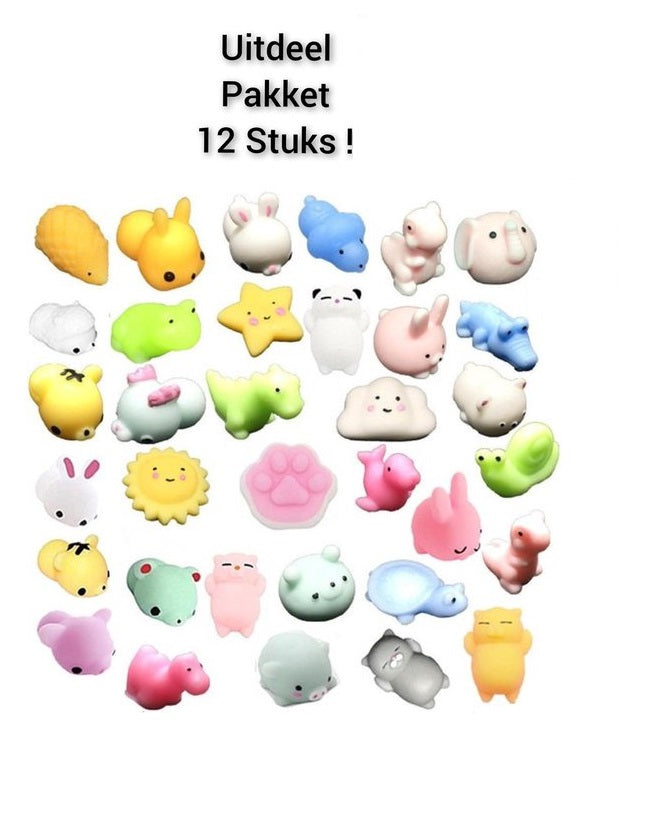 Uitdeelpakket Moochies Squishy 12 stuks