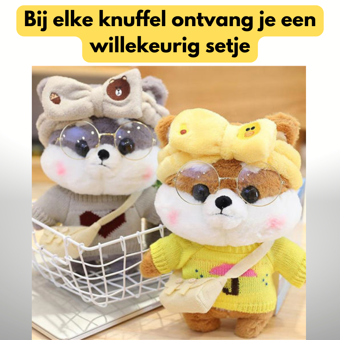 Lalafanfan - Shiba Inu - 30cm Knuffel + Wilekeurig Setje