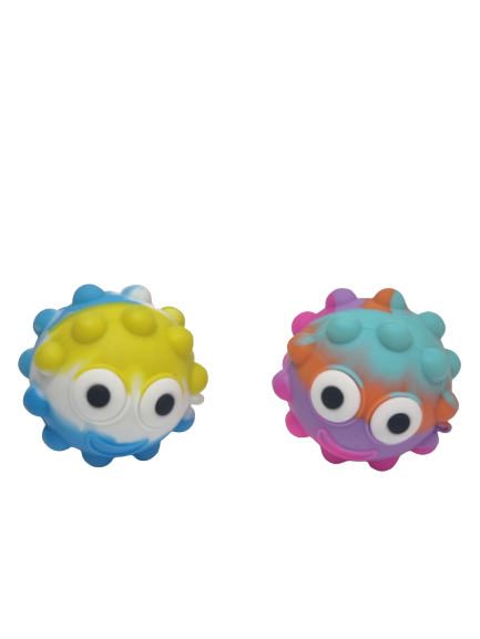 Squishy Popit bal met verlichting - 2 Stuks