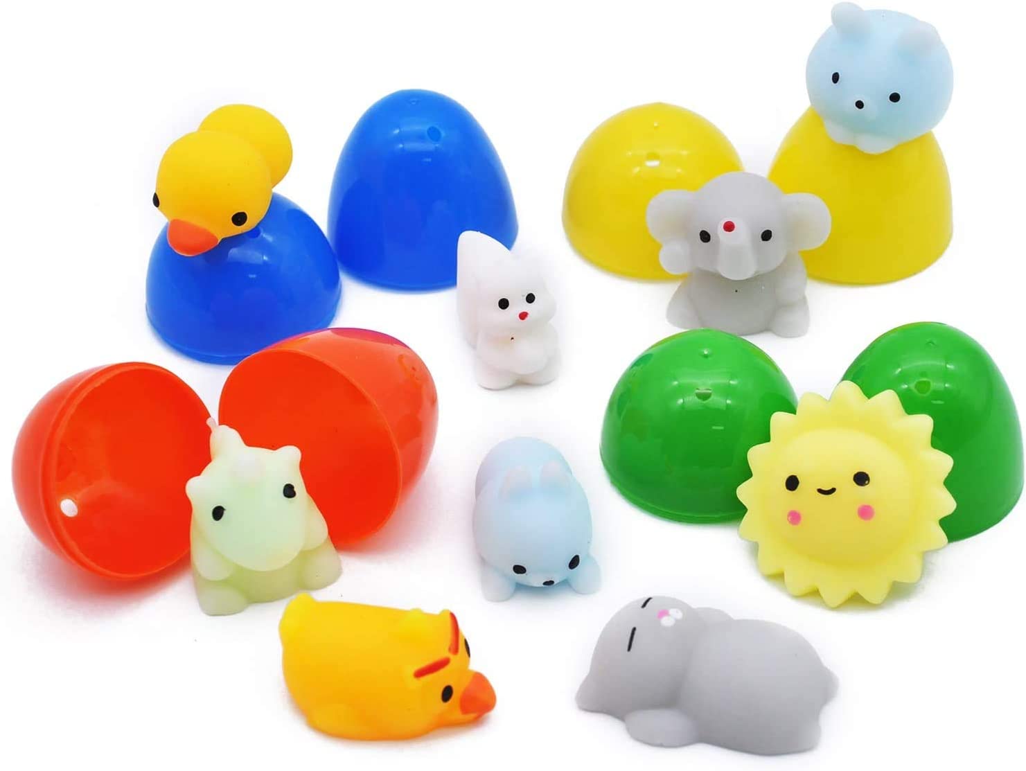 24 Gevulde eieren met mochies squishies