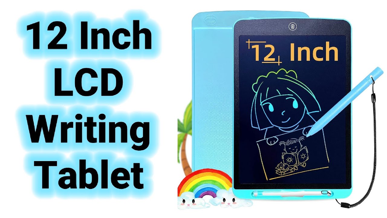 LCD Schrijftablet, 12 Inch Kleurrijk Tekentablet Grafisch , Wisbaar Herbruikbaar Elektronisch Tekentablet,