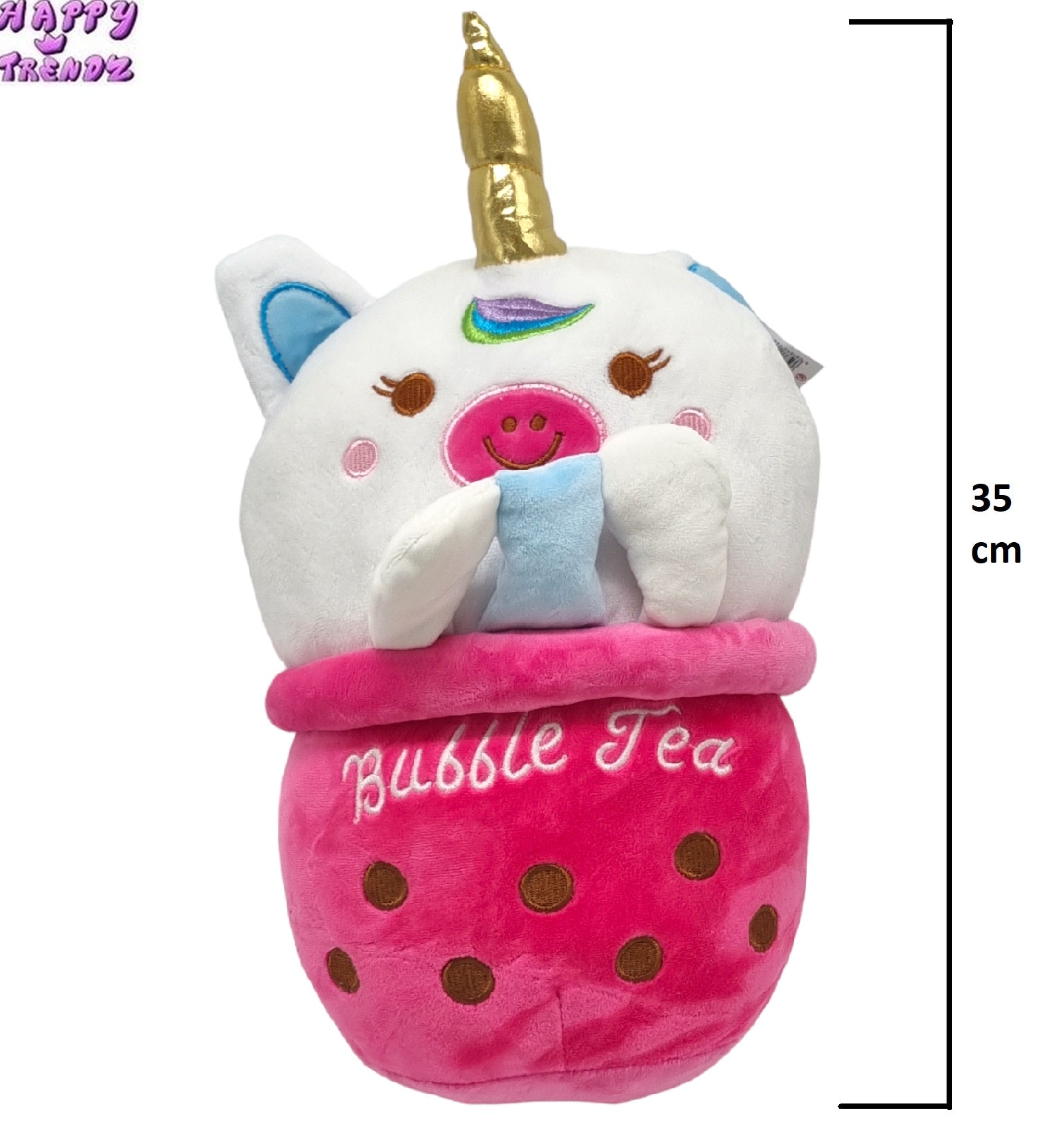 Unicorn Bubble Tea Plushe 35 cm