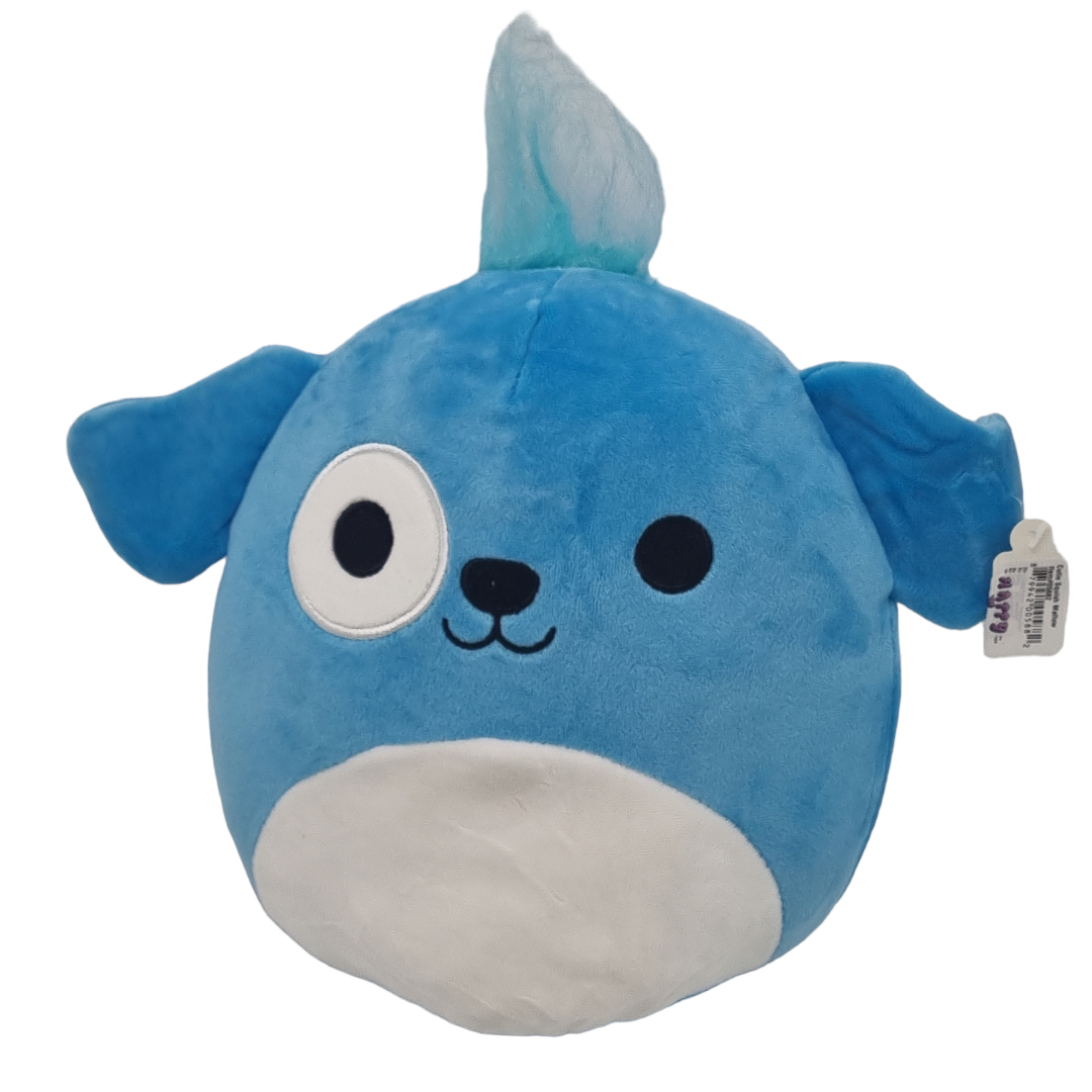 Squish Knuffel Kussen Hond Blauw 23cm