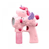 Unicorn Roze Led Bubble Blaster machine