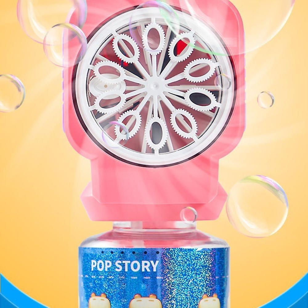 Unicorn Roze Led Bubble Blaster machine