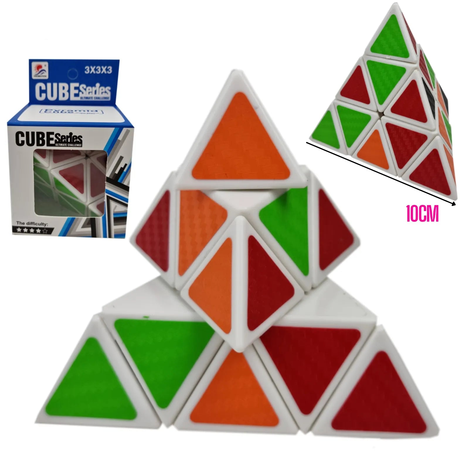 Rubiks Cube Pyramide - Moeilijkheidsgraad 4-Sterren