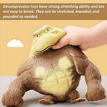 XL Gorilla 600 gram !! Stress Relief Toy, Stretch Latex Monkey Toy