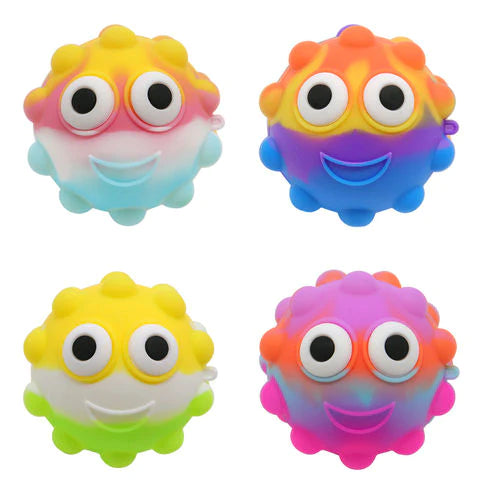 Squishy Popit bal met verlichting - 1 X