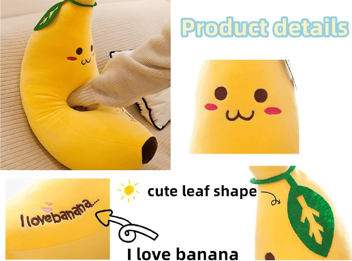 Banaan Knuffel 80 cm GROOT /  I love banana Squish Super Zacht