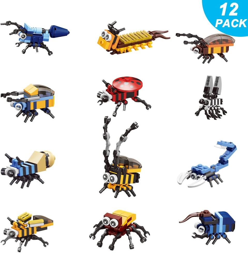 Bricks Insecten 12in1 Display - totaal 12 ballen mystery gevuld