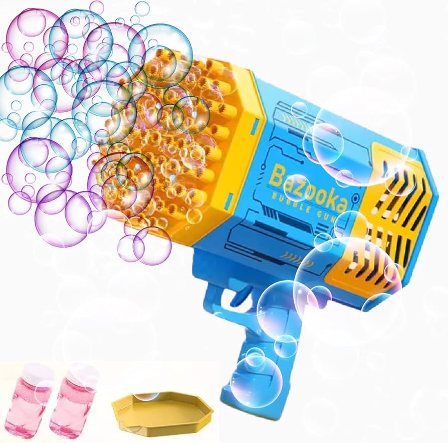 Bazooka Pistool - Bubble Gun - Waterpistool - Bellenblaas - Bellenblaasmachine - Blauw