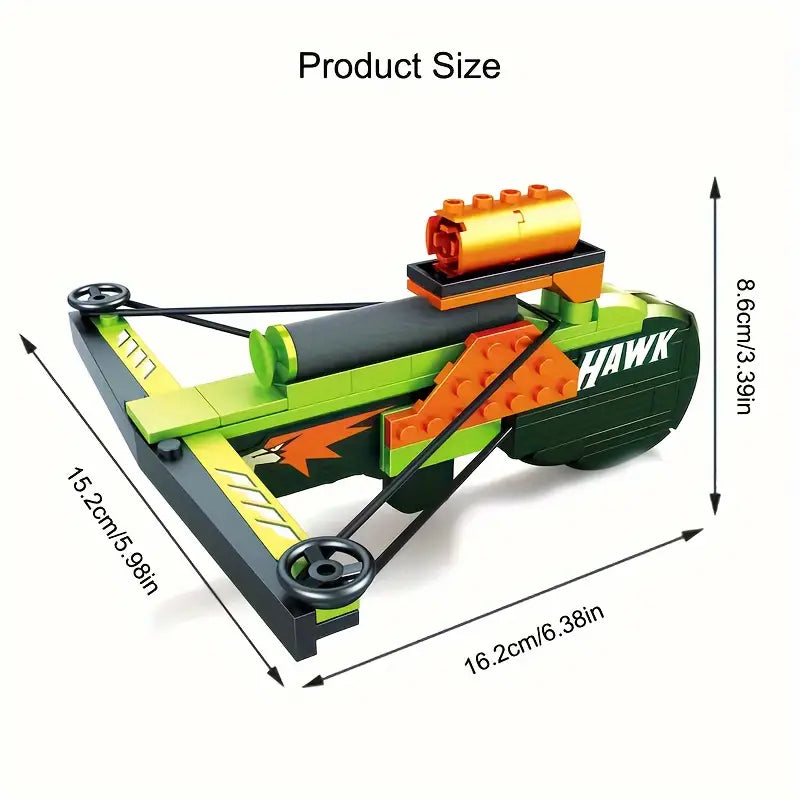 Bowgun Foam Bullets |Maak je Eigen Foam Bowgun - Inclusief 10 Foam Darts en 82 Stuks Bouwstenen