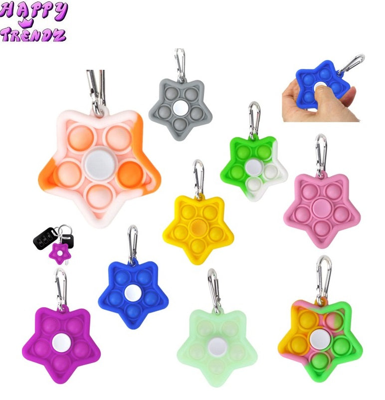 Fidget Spinner Ster Sleutelhanger 2 stuks