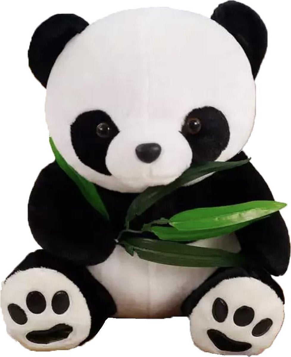 Kawaii Pluche Knuffel Panda met bamboe 20cm