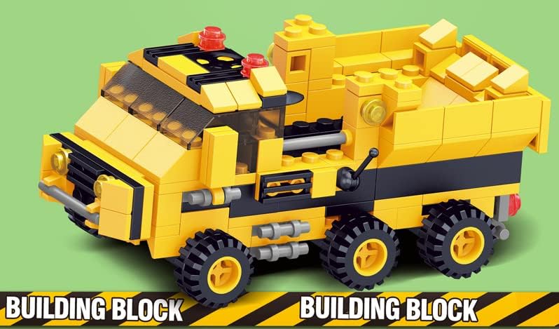 Bricks Trucks voertuigen Bouw 6in1 Display - totaal 6 ballen mystery gevuld 2in1