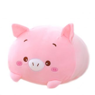 Squish Knuffel Kussen Varken Roze  23 cm