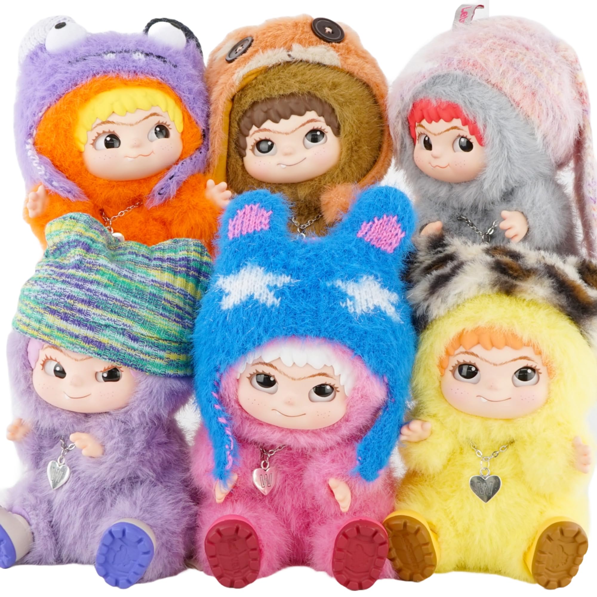 WAKUKU Fuzzy Trendy Fun Party Plush Blind Box - Lafufu Friends Blindbox
