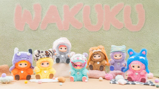 WAKUKU Fuzzy Trendy Fun Party Plush Blind Box - Lafufu Friends Blindbox