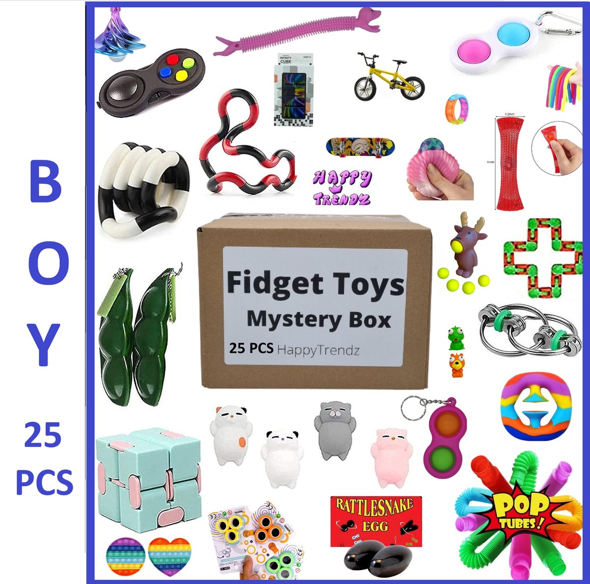 Fidget Toys - 25 Delig - Jongens