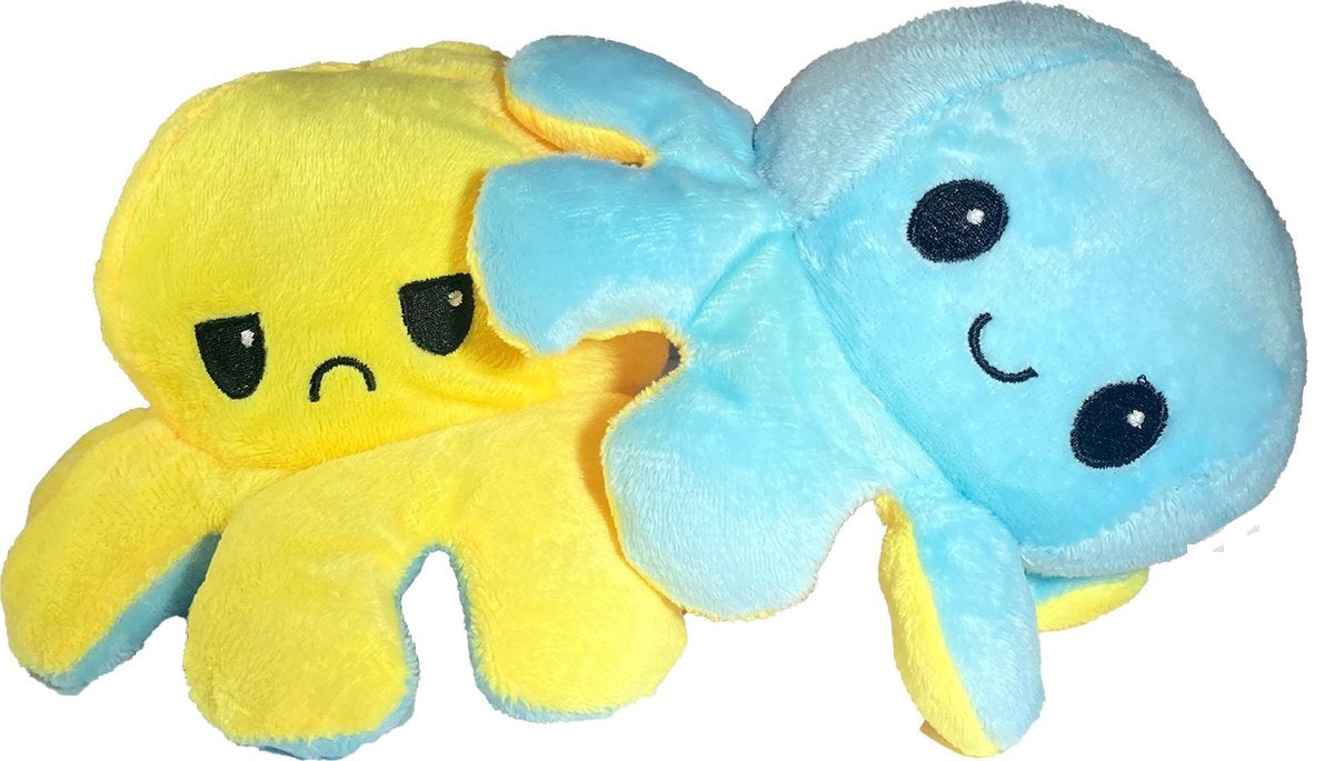 Mood Octopus Blauw Geel