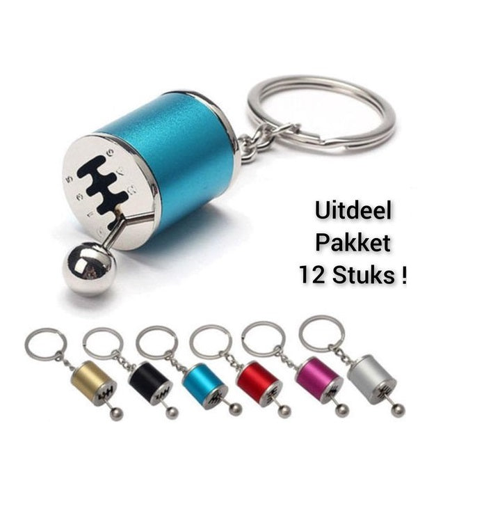 Uitdeelpakket Fidget Keychain autoschakel 12 stuks
