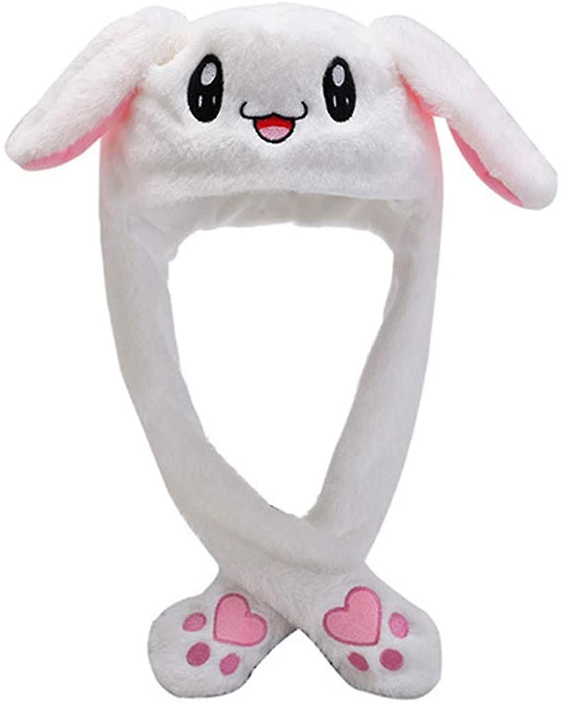 Funny Bunny Hat Muts met led - Kleur Wit