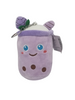 Sleutelhanger 12cm Bubble Tea pluche Paars