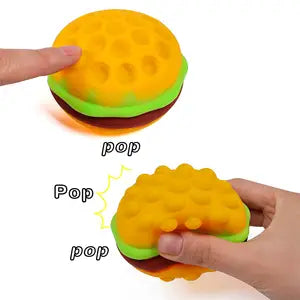 Hamburger - Squishy - Pop It - met led licht
