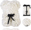Rozen Beer 25 cm Wit In GiftBox
