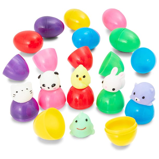 12 stuks gevulde eieren mochies squishy