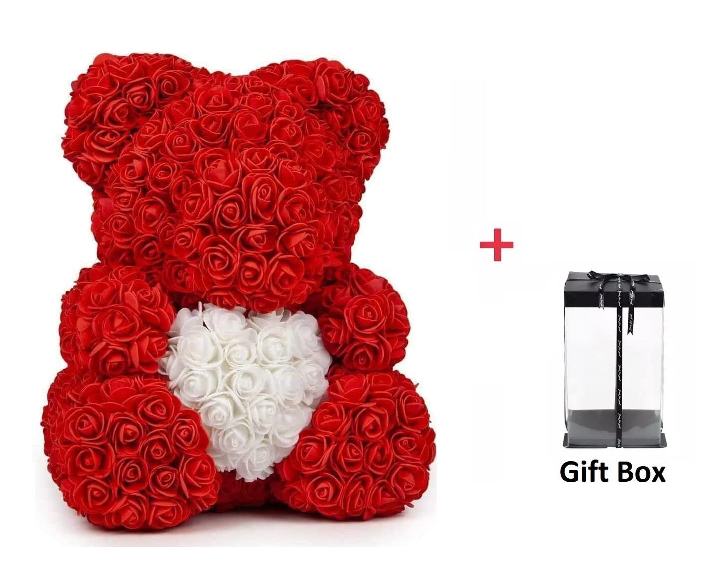 Rozen Beer 37 Cm Rood