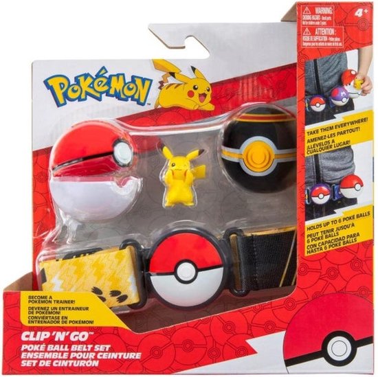 Pokemon Clip N Go Poke Belt Pikachu