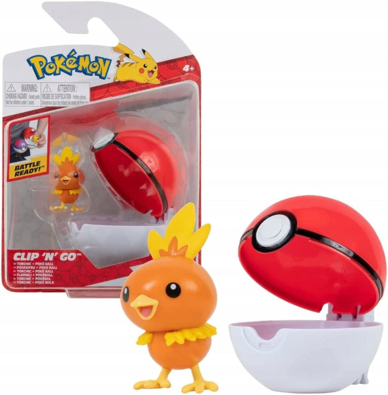 Pokemon Clip N Go Torchic + Poke Ball